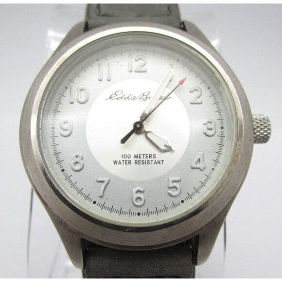 New Men Eddie Bauer Quartz WR Analog 38mm Round Watch (H964) \